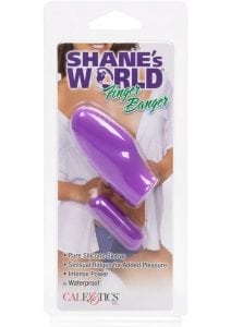 Shane's World Finger Banger Silicone Vibe Waterproof Purple