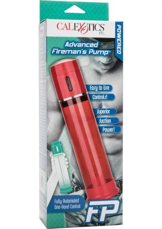 Advanced Fireman's Pump Fully Automated One-Hand Control Penis Pump Red