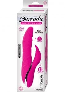 Surenda Rabbit Lover and Dong Rechargeable Silicone Waterproof Pink