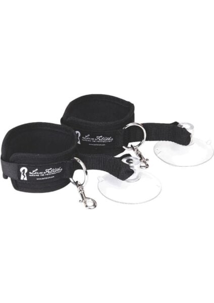 Lux Fetish Suction Cuffs 2 Piece Set Adjustable Black