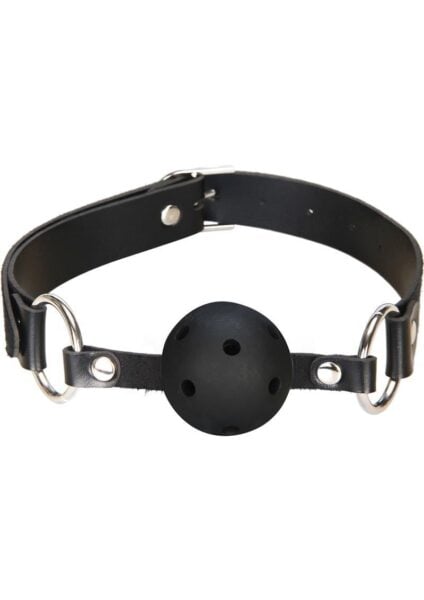 Lux Fetish Breathable Ball Gag Black