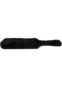 Rouge Leather Paddle With Fur Black 13.5 Inch