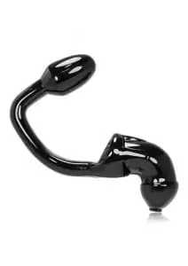 Tailpipe Chastity Cocklock + Attached Asslock Buttplug - Black