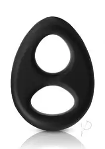Renegade Romeo Soft Silicone Cock And Ball Ring Black
