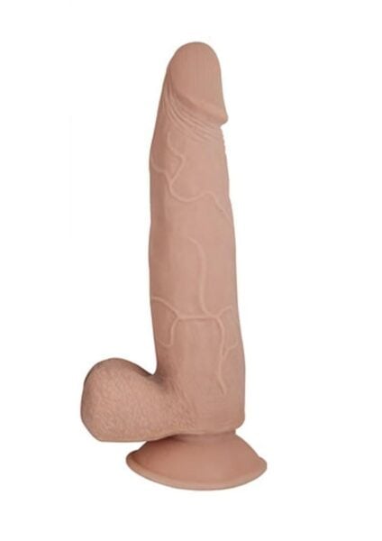 Realcocks Dual Layered 05 Bendable Dildo Thin Tip Waterproof Flesh 8 Inch