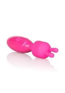 Tiny Teasers Bunny USB Rechargeable Mini Vibe Silicone Rabbit Head Waterproof Pink
