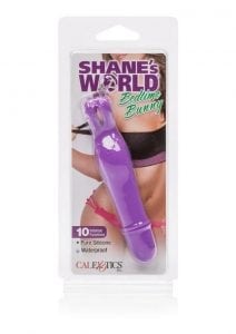 Shane's World Bedtime Bunny Silicone Vibrator Waterproof Purple 4.25 Inch