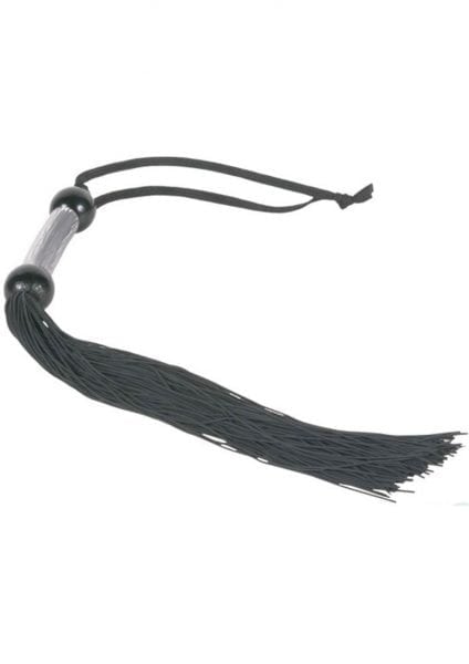 10 Small Rubber Whip - Black