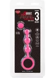 Hustler Silicone Anal Beads 3 Balls Pink 5.5 Inch