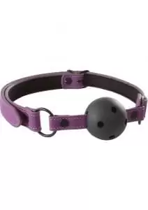 Lust Bondage Ball Gag Purple And Black
