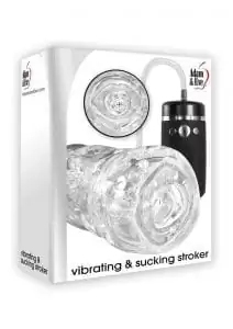 Adam And eve Vibrating And Sucking Stroker Clear