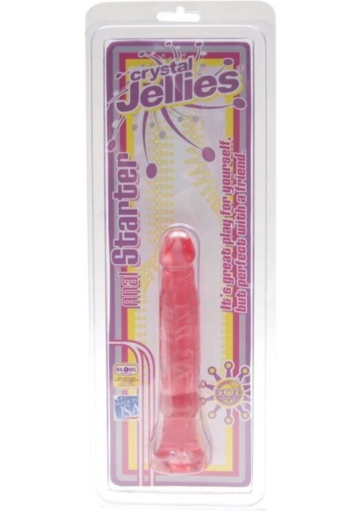 Crystal Jellies Anal Starter Sil A Gel 6 Inch Pink