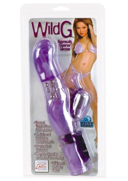 The Original Wild G Stimulator Waterproof Multispeed 5.5 Inch Purple