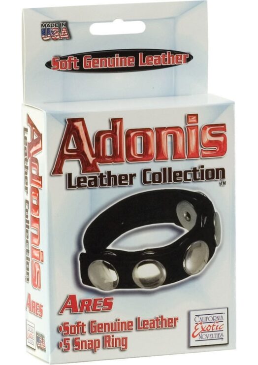 Adonis Leather Collection Ares 5 Snap Ring