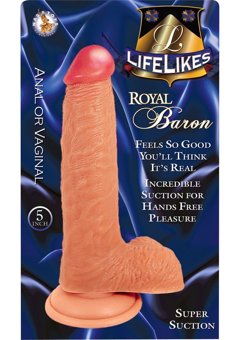 Lifelikes Royal Baron Dildo 5 Inch Flesh | TabooAdultToys.com