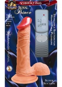 Lifelikes Vibrating Royal Prince Vibrator 6 Inch Flesh