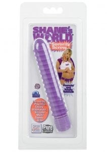 SHANES WORLD SORORITY SCREW VIBE SILICONE 5 INCH PURPLE