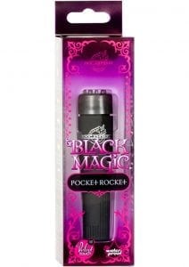 Black Magic Pocket Rocket Velvet Touch Waterproof 4.2 Inch Black