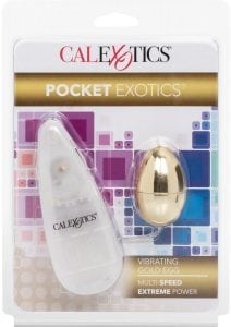 Pocket Exotics Gold Egg Multispeed 2 Inch Gold