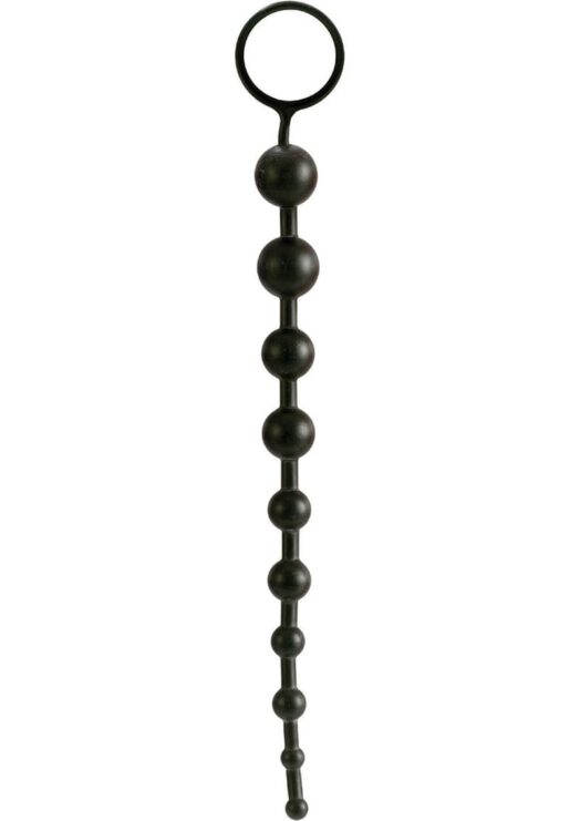 Superior X 10 Beads Graduated Anal Beads 11 Inch Black