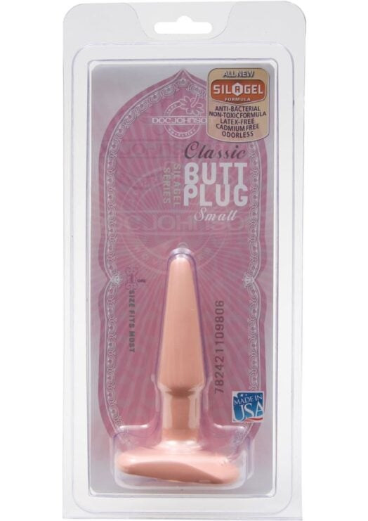 Classic Butt Plug Small Sil A Gel 4.5 Inch Flesh