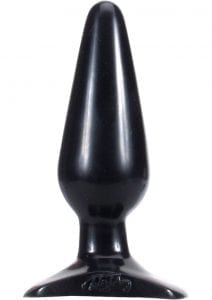 Classic Butt Plug Medium Sil A Gel 5.5 Inch Black