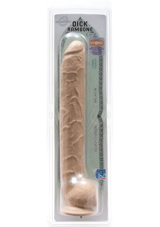 Dick Rambone Cock Sil A Gel 17 Inches Flesh