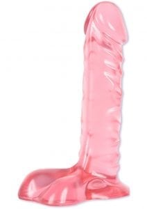 Crystal Jellies Ballsy Super Cock Sil A Gel 7 Inch Pink