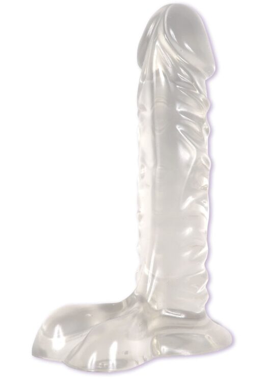 Crystal Jellies Ballsy Supercock Silagel 7 Inch Clear