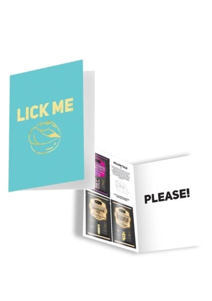 Naughty Notes Greeting Card Lick Me 1 Card