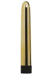Minx Sensuous Classic Vibrator Gold 6 Inches
