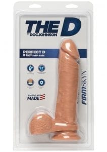 The D Perfect D With Balls FirmSkyn Vanilla 8 Inches