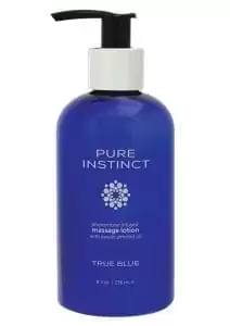 Pure Instinct Pheromone Infused Massage Lotion With Sweet Almond Oil True Blue 8 Ounces