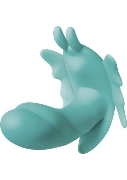 The Butterfly Effect Silicone USB Rechargeable Dual Motor Wireless Remote Control Vibrator Waterproof Teal