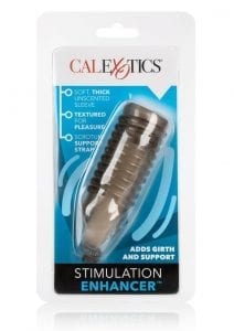 Stimulation Enhancer Textured Penis Sleeve Smoke 4.25 Inch