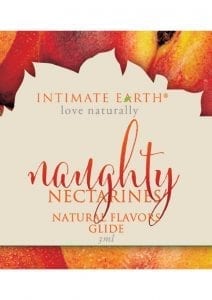 Intimate Earth Natural Flavors Glide Naughty Nectarines 3 Milliliter Foil Pack