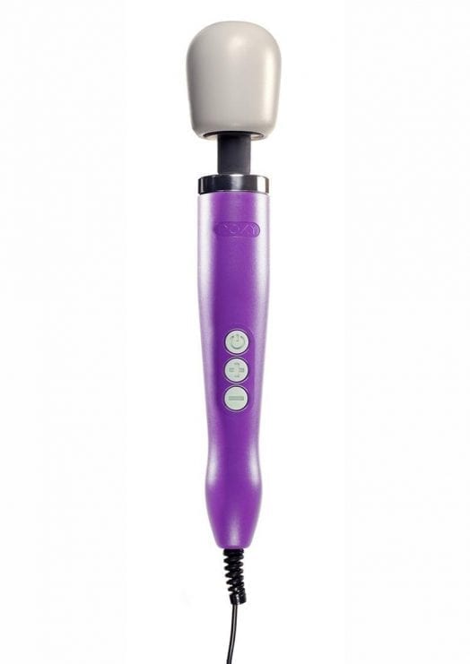 DOXY Plug-In Vibrating Wand Body Massager Purple