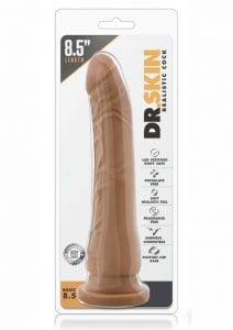 Dr Skin Basic Realistic Dildo Mocha 8.5 Inch