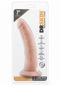 Dr Skin Cock W/suction 7 Vanilla