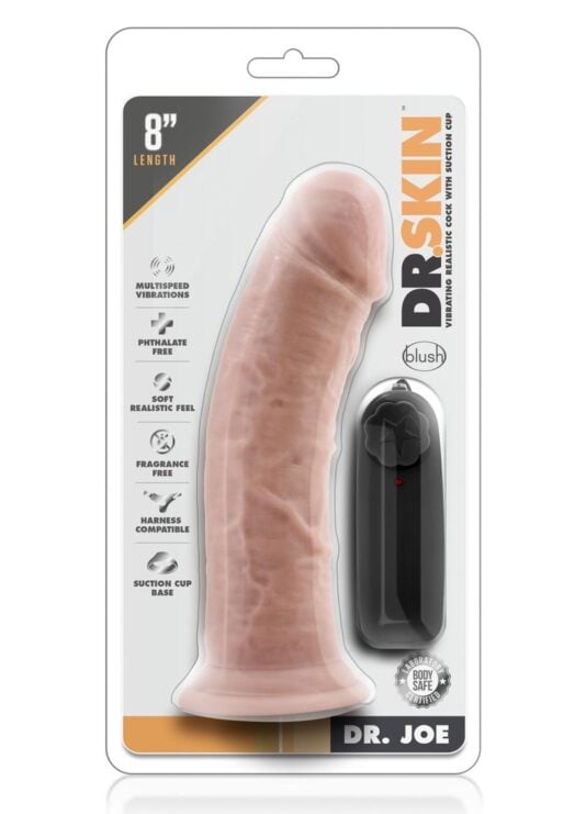 Dr Skin Dr Joe Vibe Cock W/suction Vanil