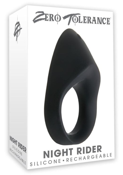 Zt Night Rider Black Cockring Silicone