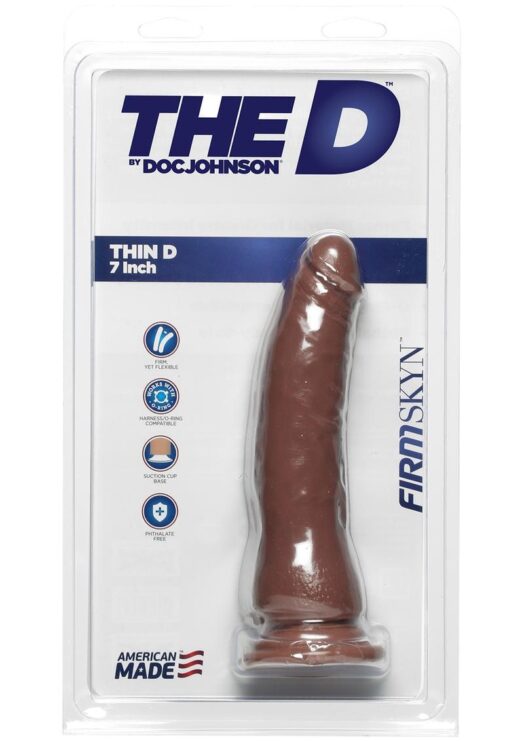 The D Thin D Firmskyn 7 Dildo Non Vibrating