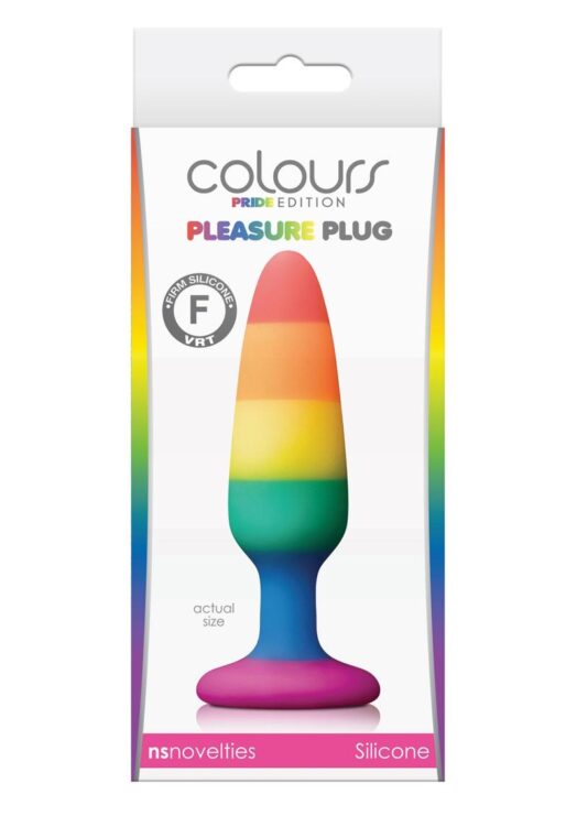 Colours Pride Ed Pleasure Plug Small Anal Plug Silicone Suction Cup Non Vibrating