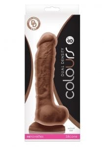 Colours Dual Density 8 Non Vibrating Silicone Brown