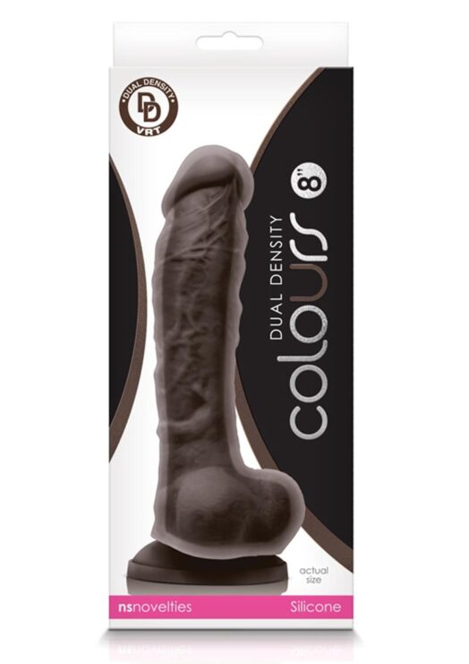 Colours Dual Density 8 Non Vibrating Silicone Brown