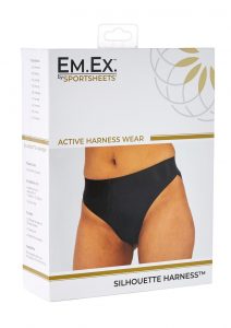 EM. EX. Active Harness Wear Silhouette Harness Bikini Cut Black Extra Large-31-34 Waist