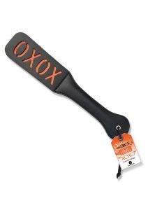Orange is the New Black Slap Paddle XOXO Black