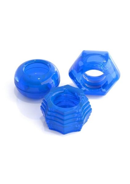 Classix Deluxe Cock Ring Set Blu