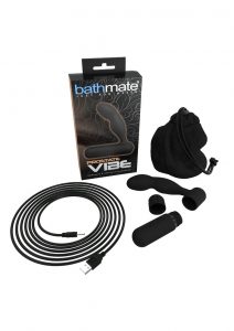 Bathmate Prostate Vibe Prostate and Perineum Massager Silicone USB Rechargeable  Dual Stimulation Black