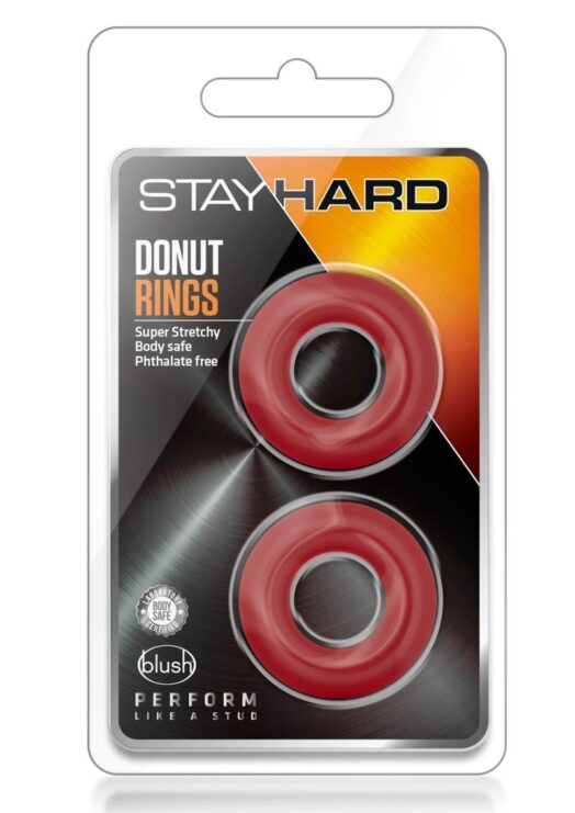 Stay Hard Donut Rings Red